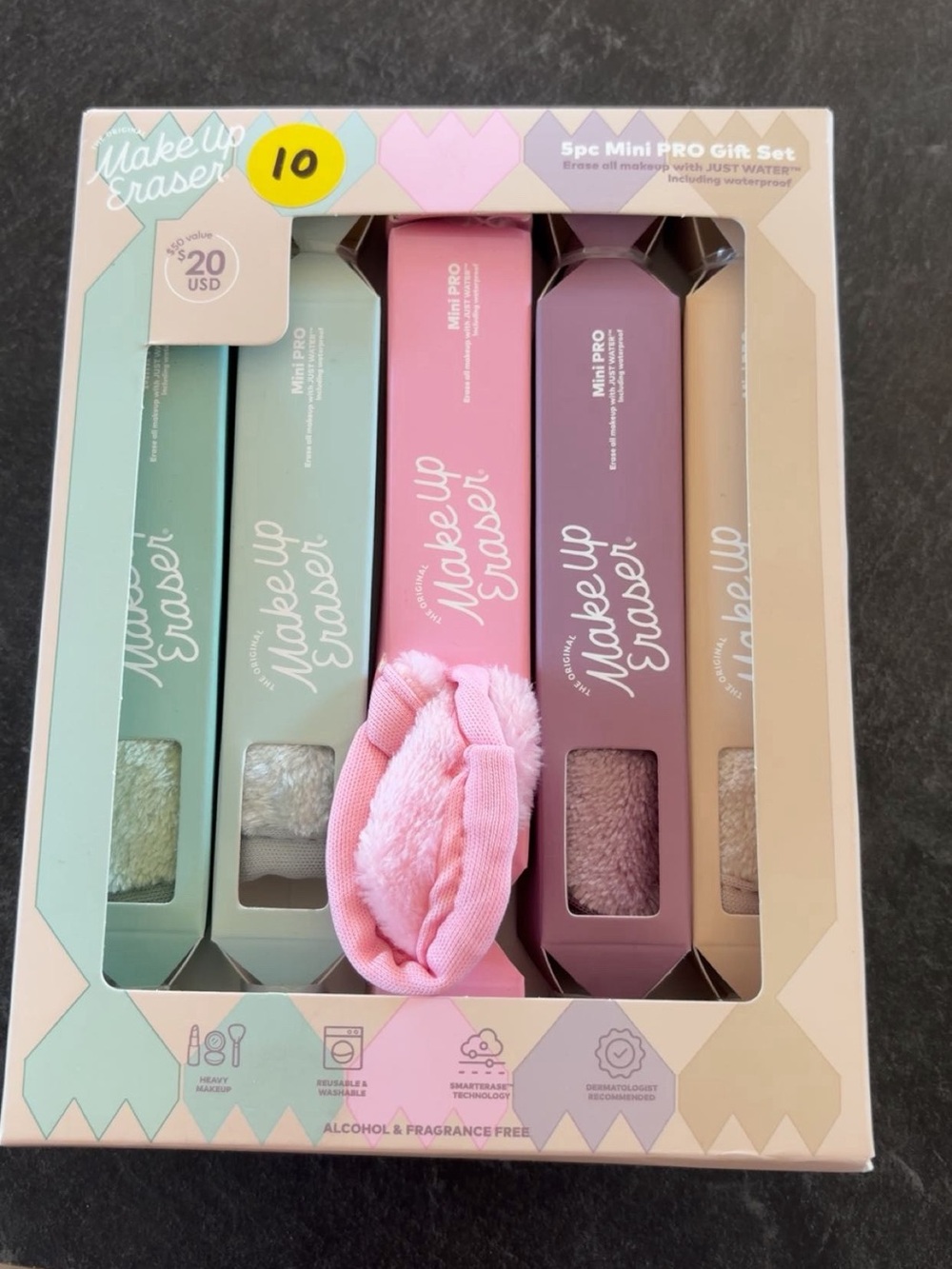 MakeUp Eraser Mini Pro Gift Set - Mint, Pink, Mauve, Beige